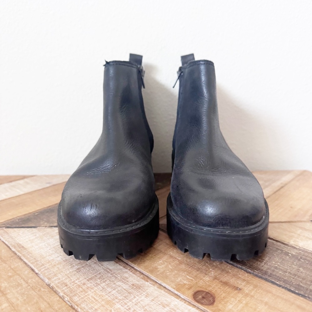 ZODIAC Women's Shiloh Ankle Boot Black Leather Ankle Boots - Picture 3 of 14